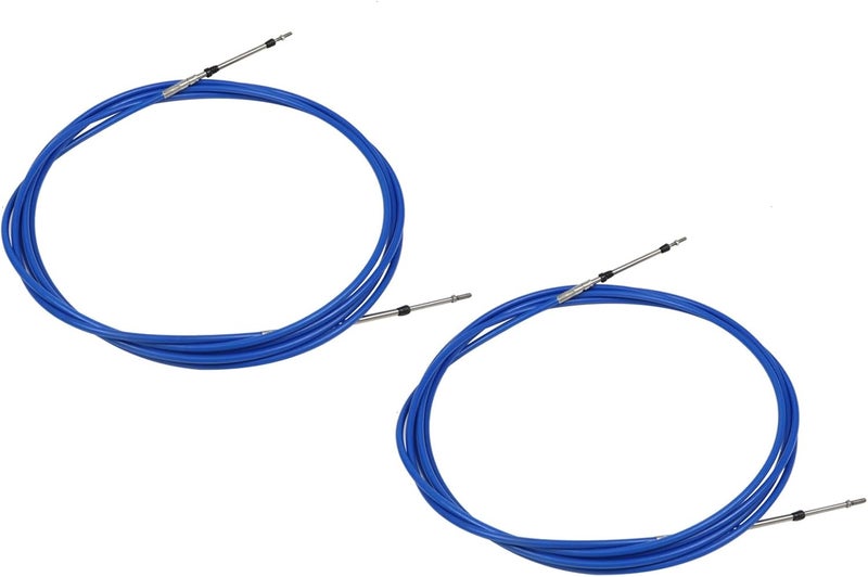 Jecoupoon Store 3300/33C Marine Throttle Shift Remote Control Box Cable for Outboard Engine Boat Motor Steering System 8FT 13FT 15FT 20FT 30FT (20FT,2PCS) - Image 1